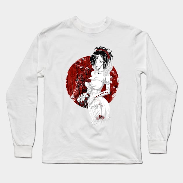 Japanese Wedding Long Sleeve T-Shirt by Danion